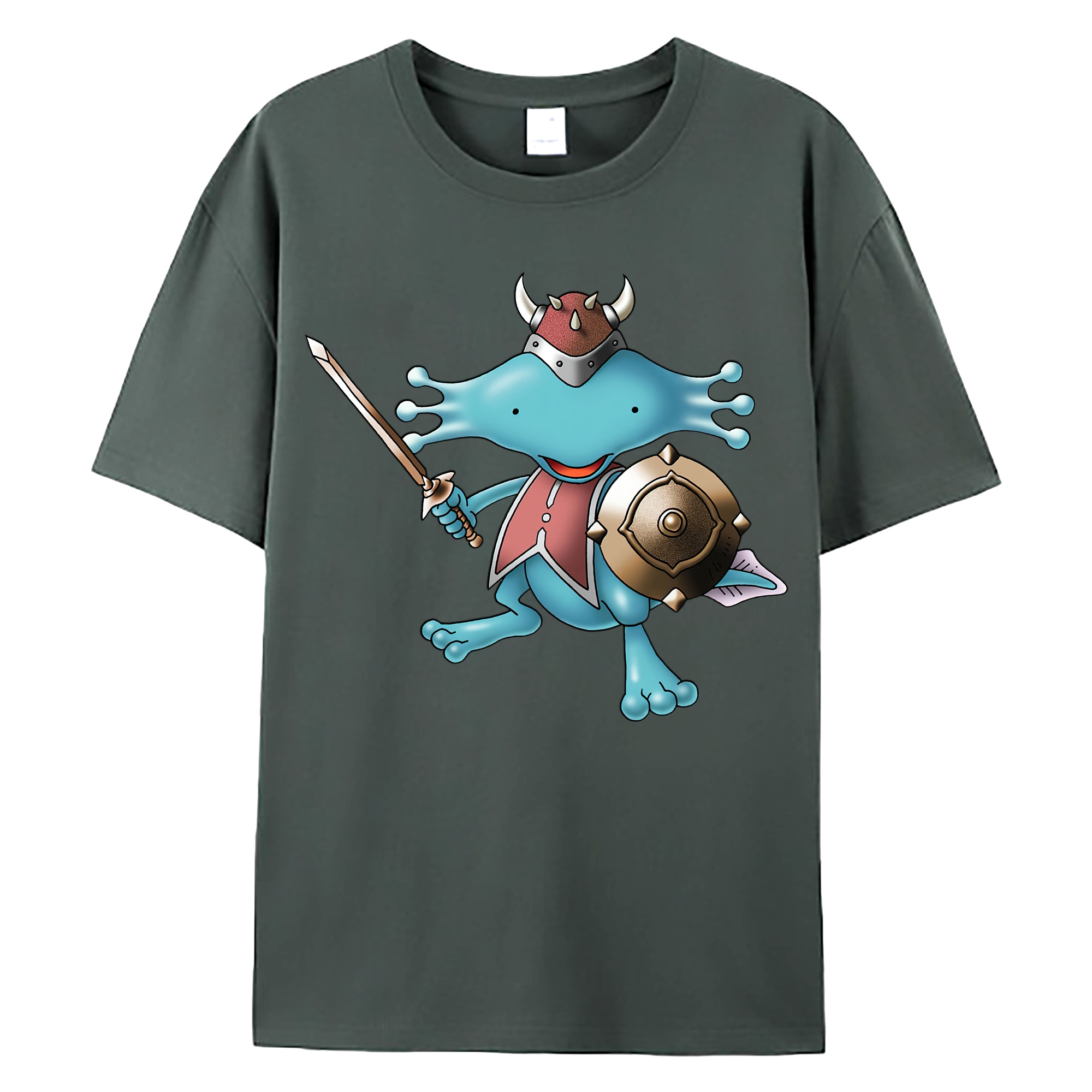 （画像用） ドラゴンクエスト Doragon Kuesuto Dragon Quest 綿100％ メンズ半袖Tシャツ｜肌触りやわらか＆通気性